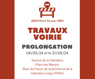 OTP : Avenue de la Libération, rues de France, de la Jonction et de la Libération – PROLONGATION